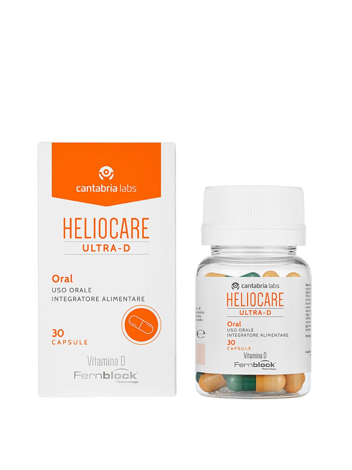 Heliocare Oral Ultra D Capsules Sunscreen, EU (30 caps) - exp 10/26