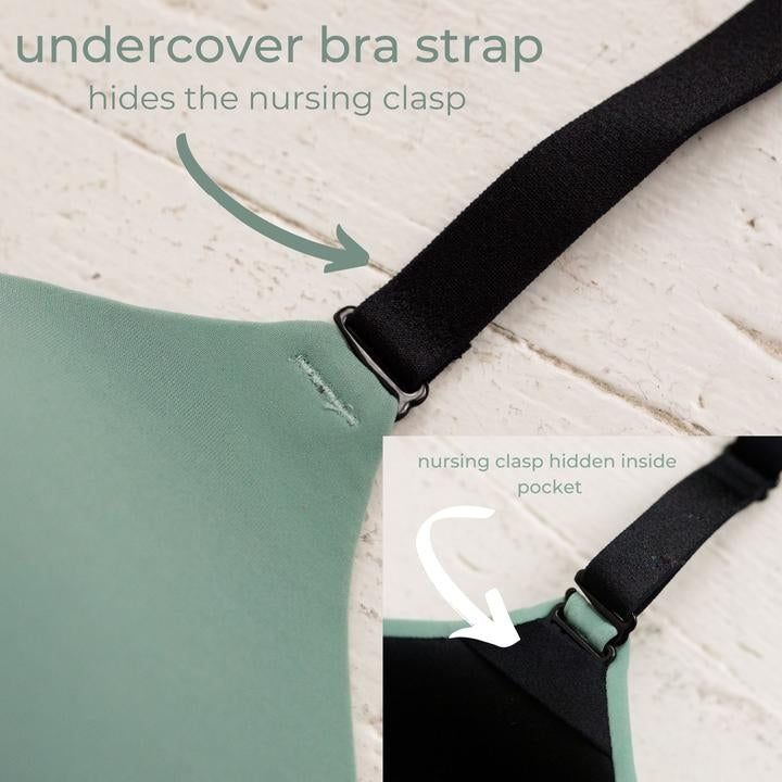 Simple Wishes Sling T-Shirt Bra - Midnight Black (7 Sizes)