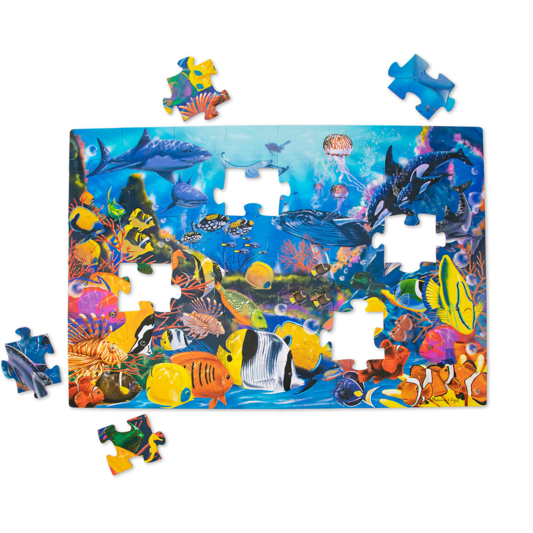 Melissa & Doug Floor Puzzle, 48 pcs (5 Themes) - Pupsik Singapore