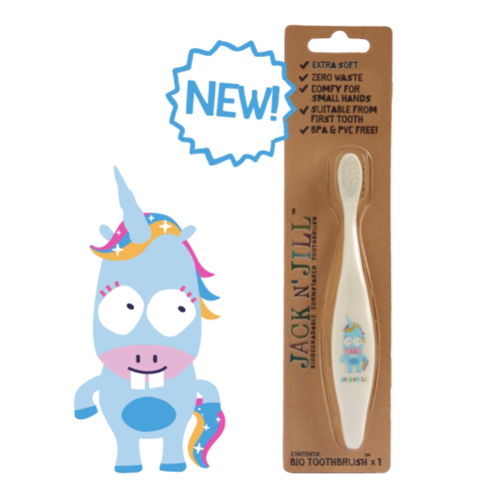 Jack N' Jill Bio Toothbrush (5 Designs) - Pupsik Singapore