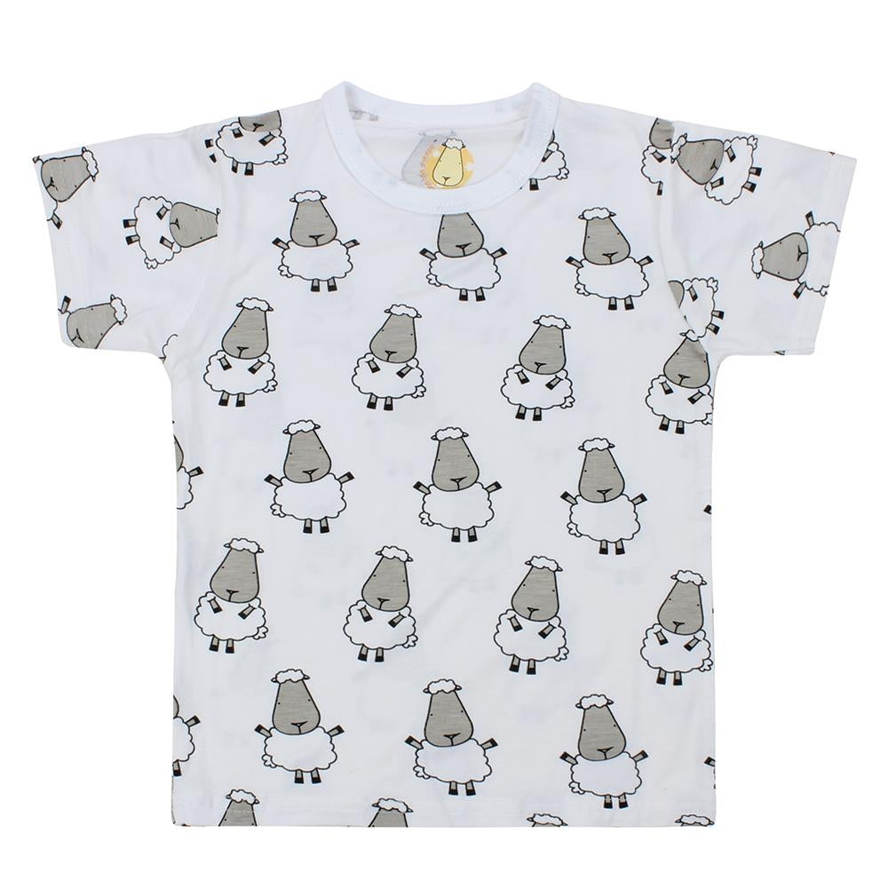 Baa Baa Sheepz Unisex Short Sleeve T-Shirt - Big Sheep White