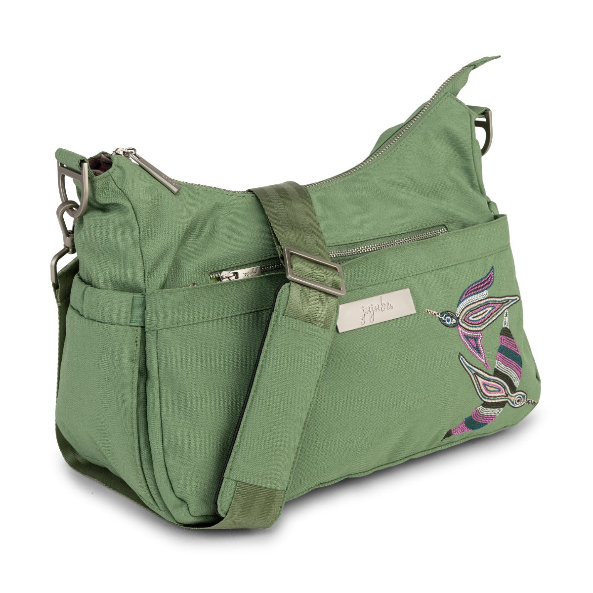 Jujube x Roots Studio Hobobe Diaper Bag - Embroidered Jade