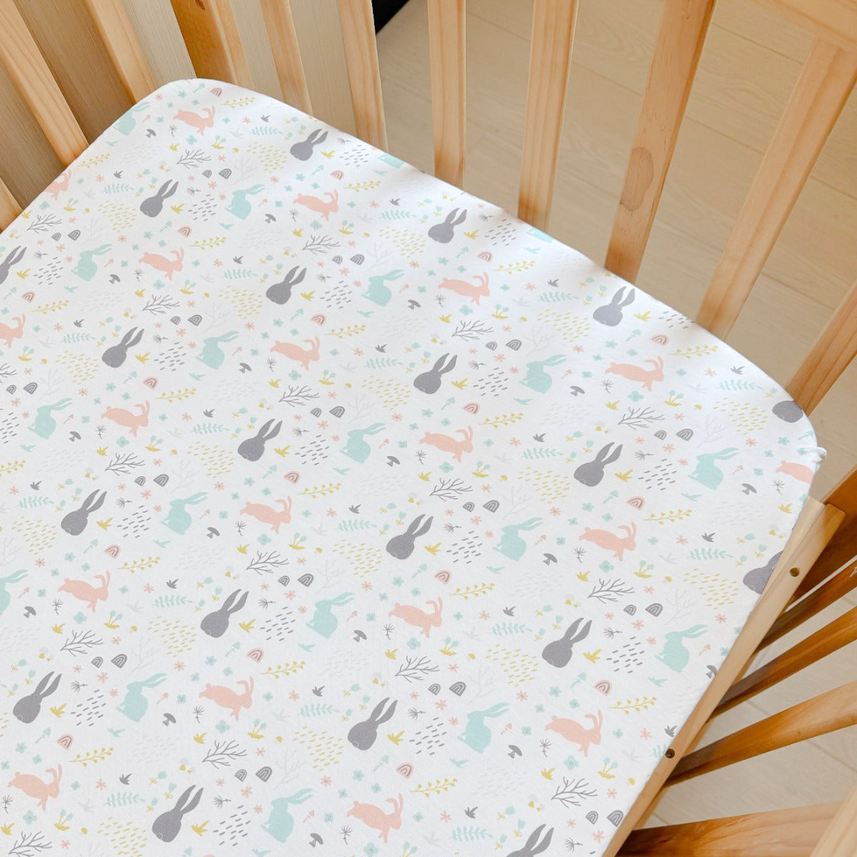 A, Apple Pie Bamboo Fitted Crib Sheets, 120 x 60 / 70 x 140cm (3 Designs)