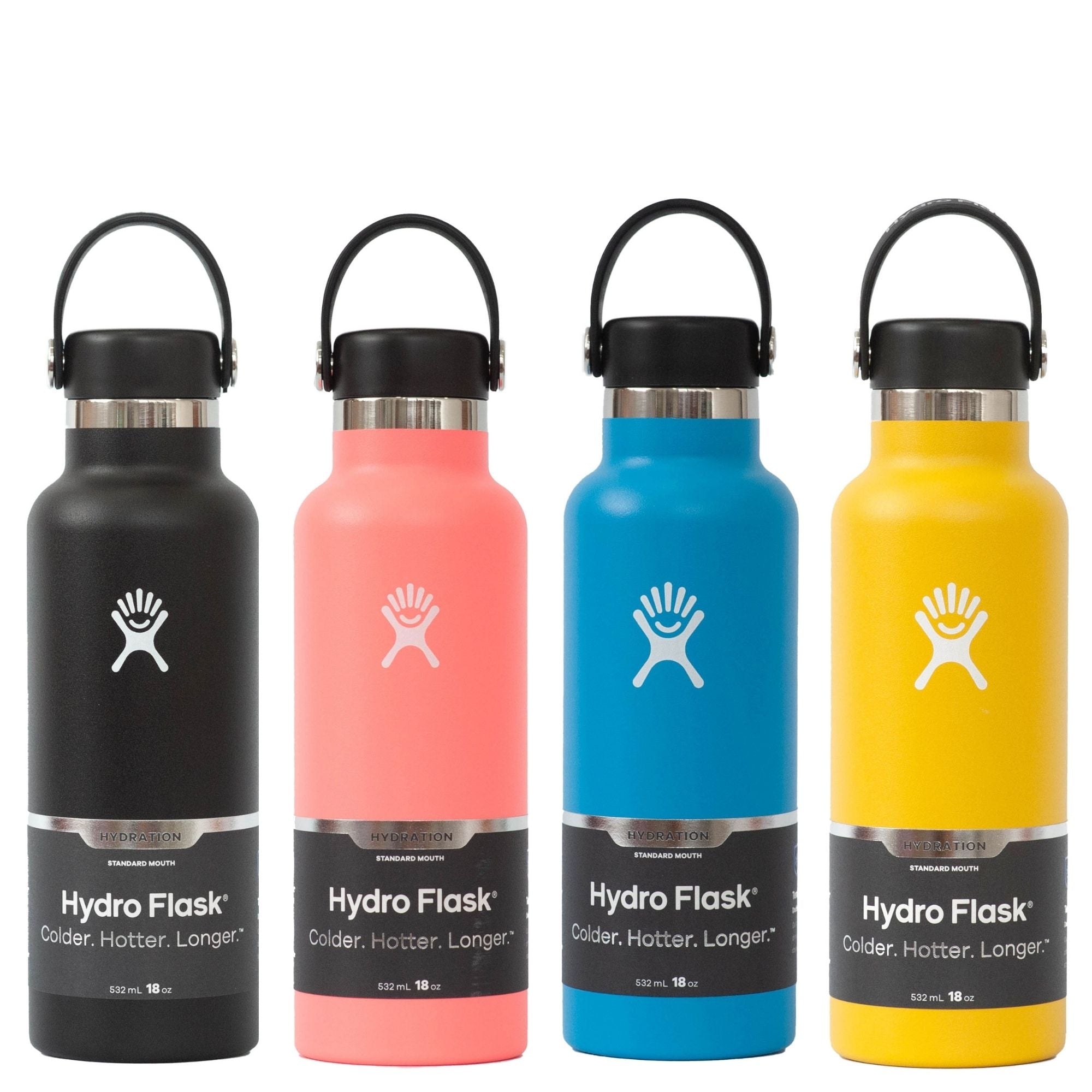 Hydro Flask Standard Mouth Insulated Bottle (18oz) (4 Colours)