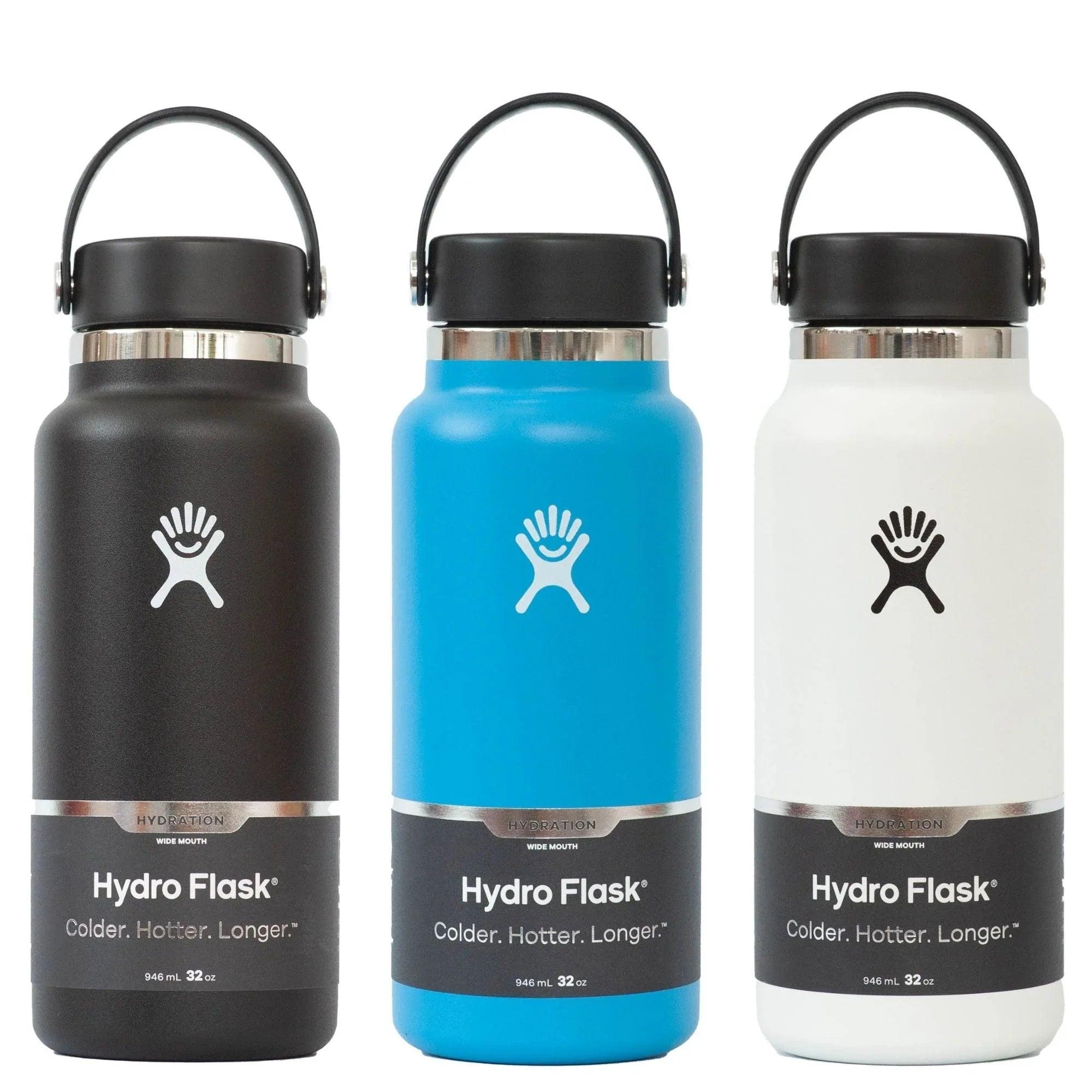 Hydro Flask Wide Mouth Insulated Water Bottle (32oz) (10 Colours