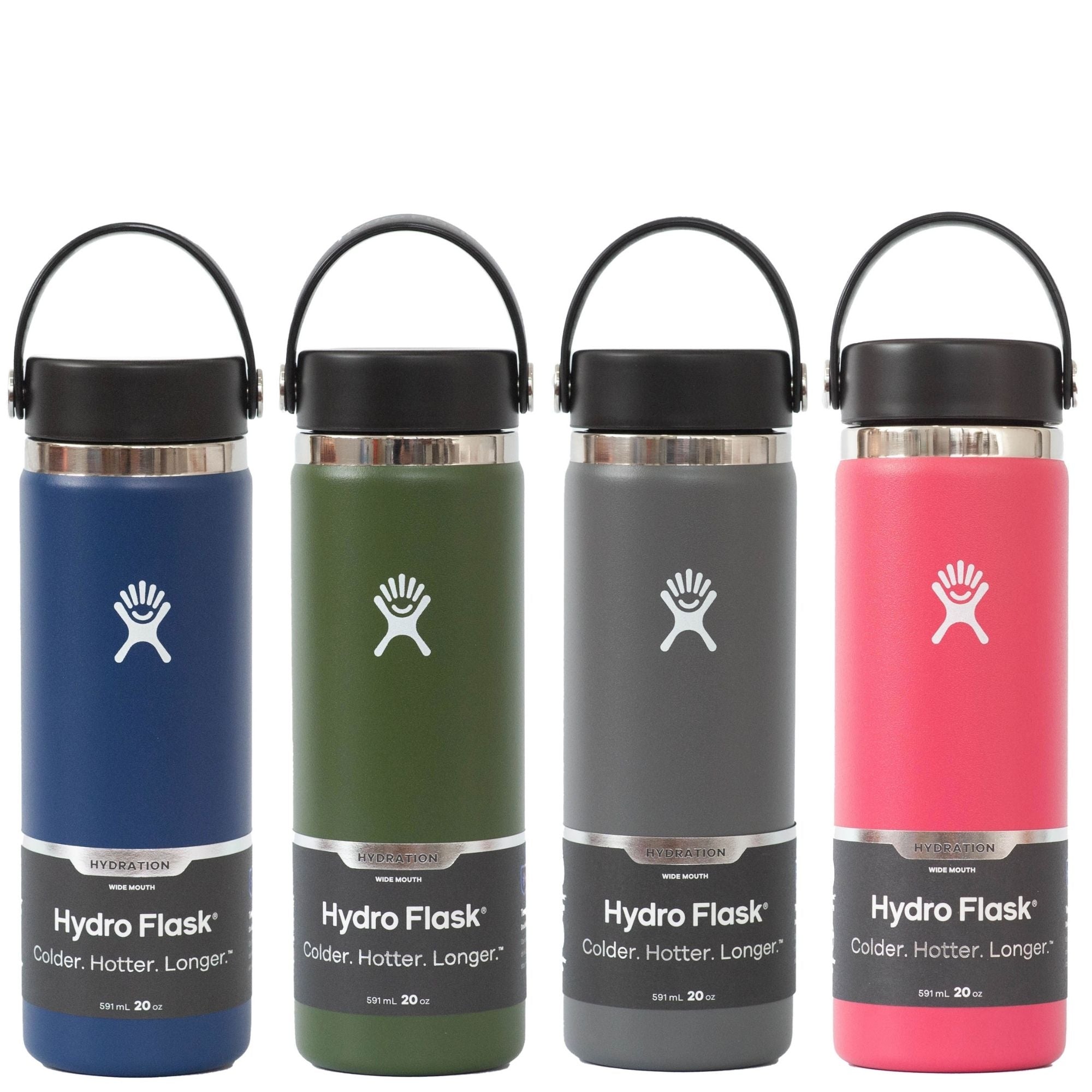 Hydro Flask Wide Mouth Insulated Water Bottle (20oz) (5 Colours)