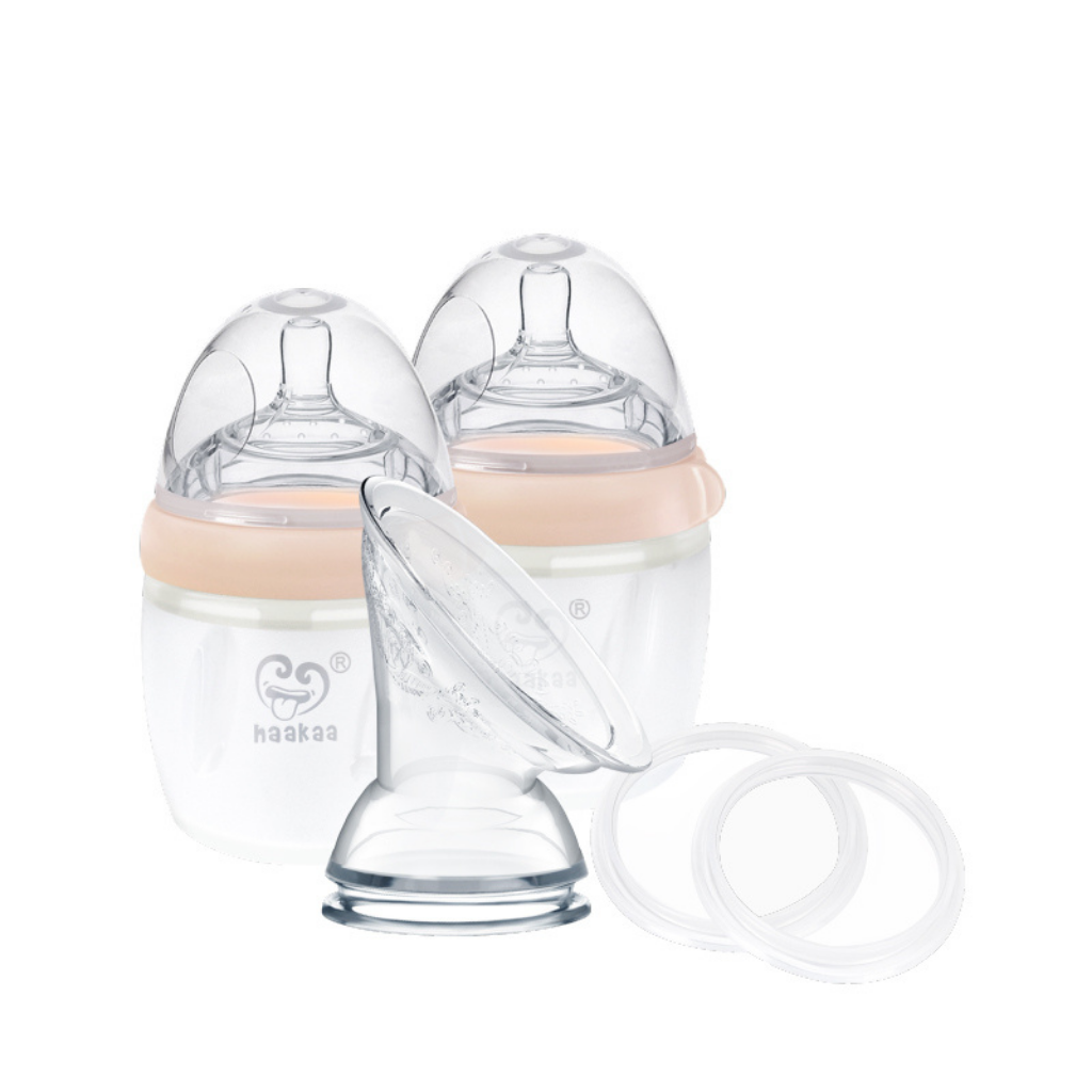 Haakaa Generation 3 Silicone Breast Pump & Bottle Pack