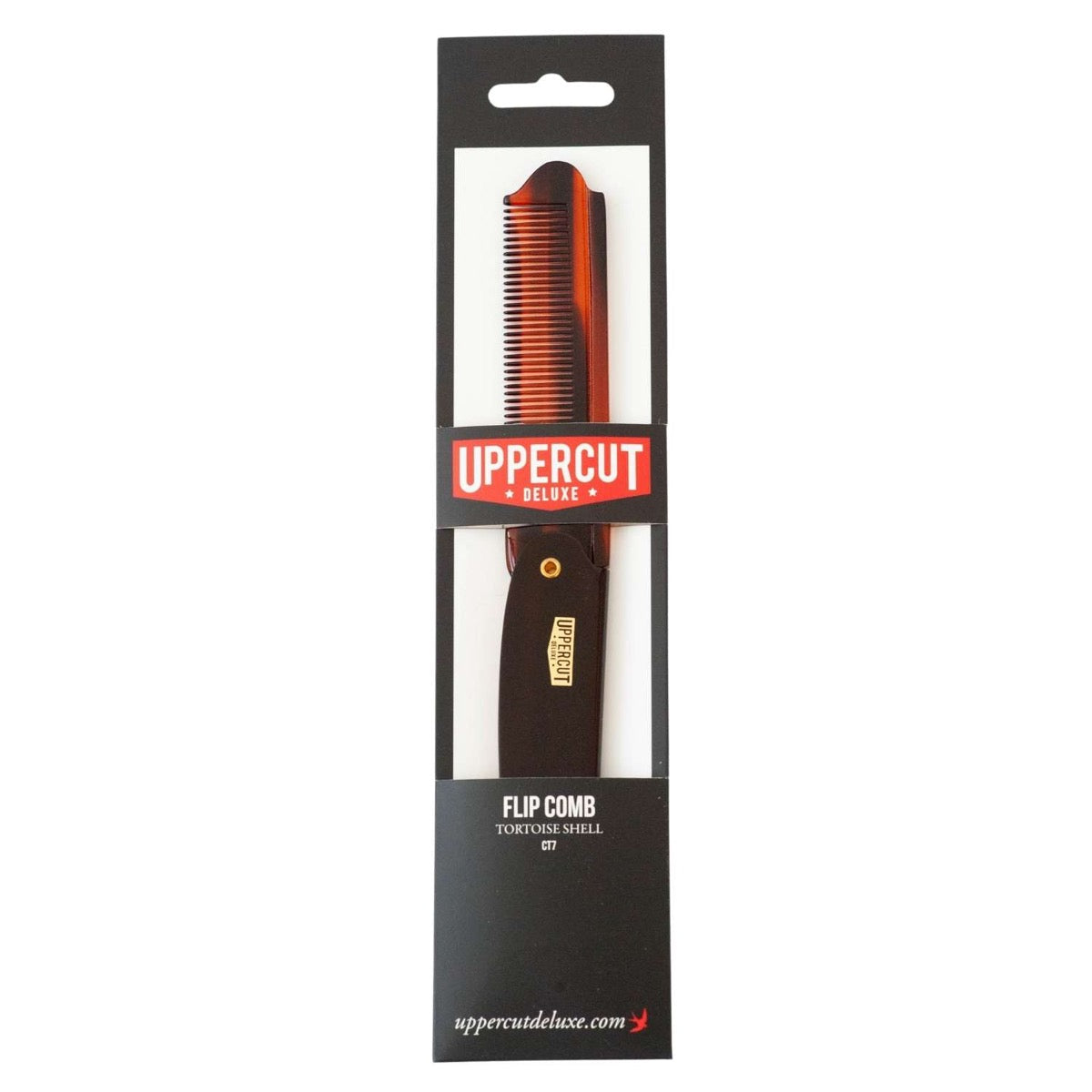 Uppercut Deluxe CT7 Tortoise Flip Comb for Men