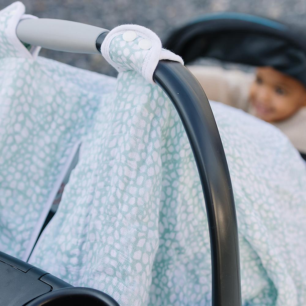 Bebe Au Lait Muslin Infant Car Seat Covers (4 Designs) - Pupsik Singapore