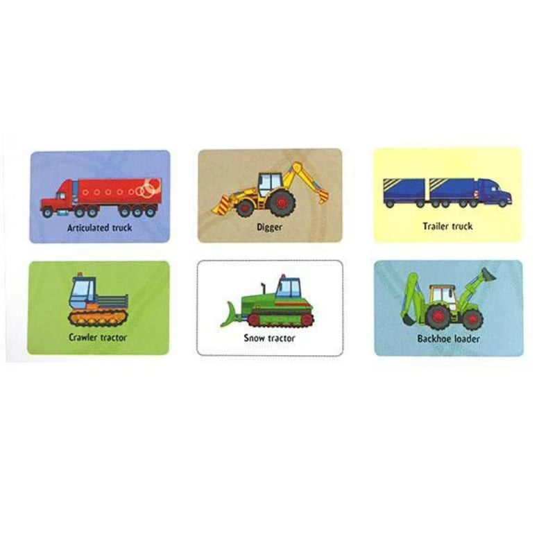 Usborne Diggers and Trucks Snap Card Game