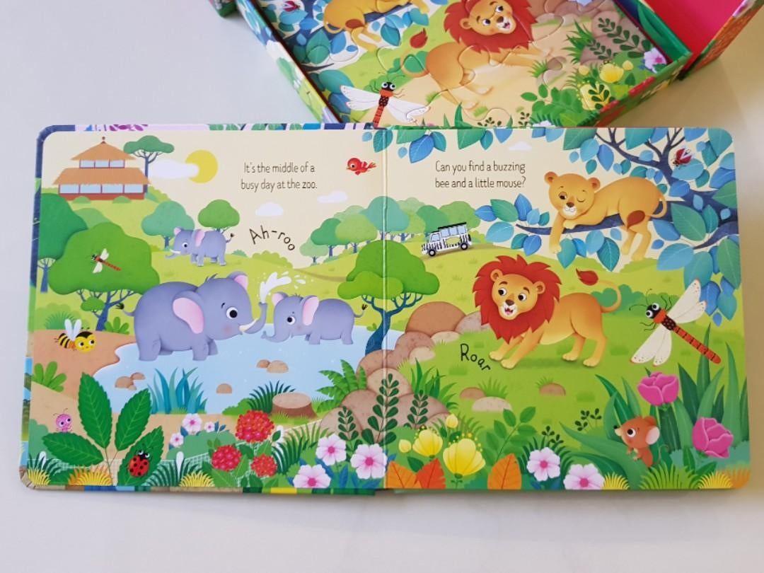 Usborne Book & 3 Jigsaws Box Set (5 Titles) - Pupsik Singapore