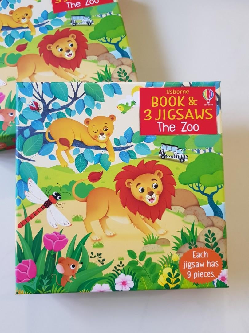 Usborne Book & 3 Jigsaws Box Set (5 Titles) - Pupsik Singapore