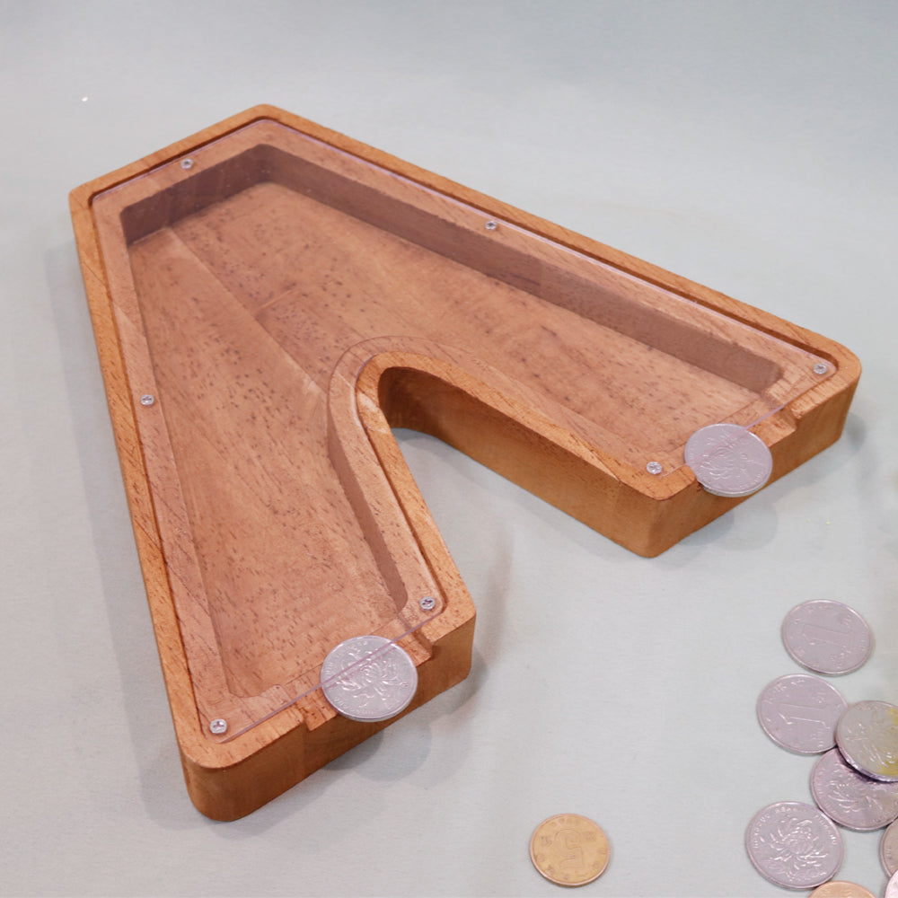 Wooden Alphabet Piggy Bank (23 Letters) - Pupsik Singapore