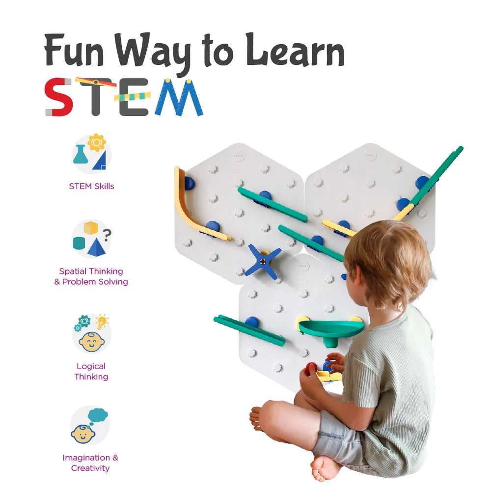 Oribel VertiPlay STEM Marble Run Wall Toy Part - Spiral Vortex