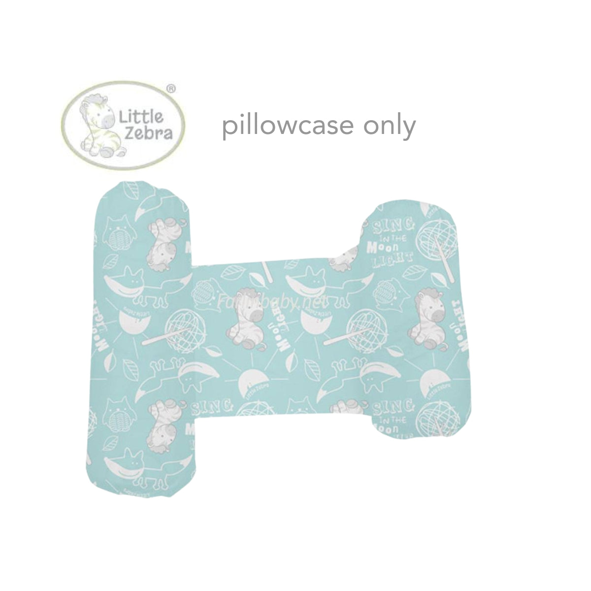 Little Zebra Soft Bamboo Pillow Case for Baby Sleep Positioner - Little Zebra & Fox