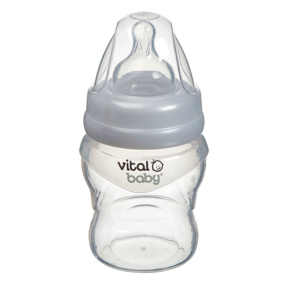 Vital Baby Nurture Silicone Feed Assist Feeding Bottle, 150ml