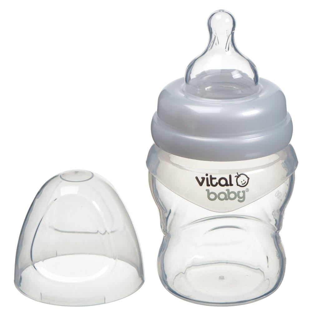 Vital Baby Nurture Silicone Feed Assist Feeding Bottle, 150ml