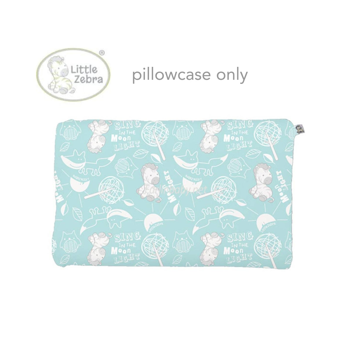 Little Zebra Soft Bamboo Pillow Case for Junior Pillow - Little Zebra & Fox