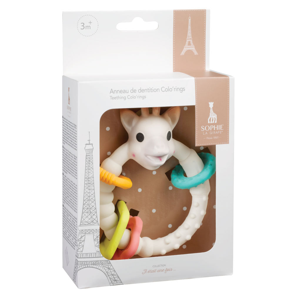 Sophie The Giraffe So Pure Colo'Rings Teether
