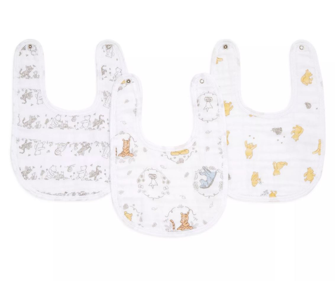 Aden Anais Essentials Disney Snap Bib, 3pk (2 Designs) - Pupsik Singapore