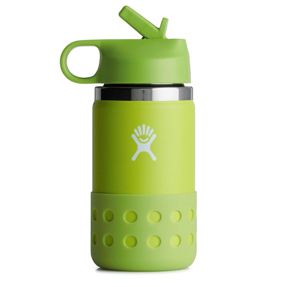 Hydro Flask Kids Wide Mouth Straw Lid Perforated Boot Insulated Water Bottle, 12oz (2 Colors) - Pupsik Singapore