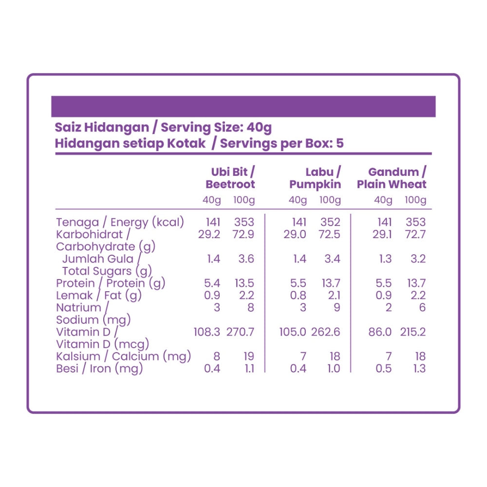 Love Earth Organic Baby Noodles, 200g - Beetroot, Pumpkin & Plain Wheat (Exp 03/27)