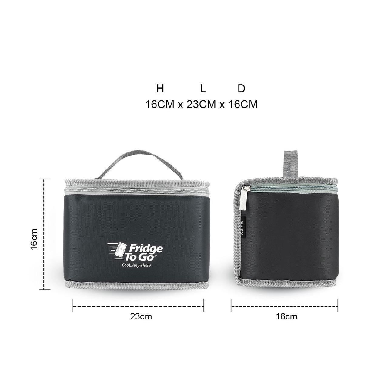 Fridge-To-Go Pack N Go SB Cooler Bag - Black (8 Panels)
