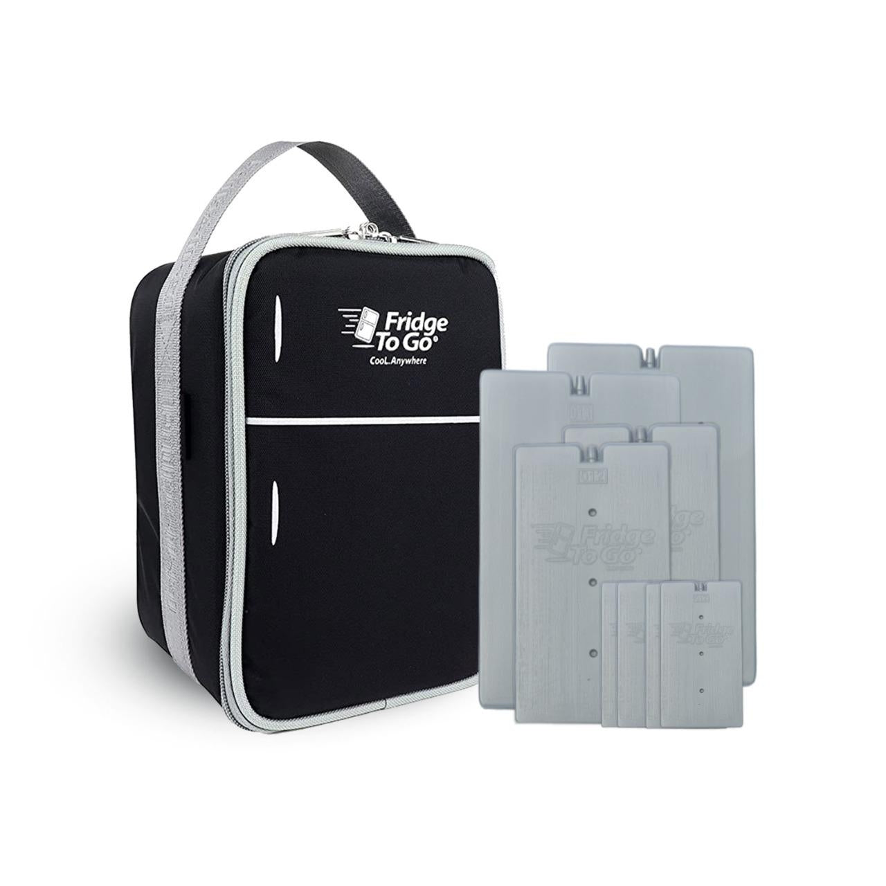 Fridge-To-Go Mini Fridge 6 Cooler Bag - Black (8 Panels)