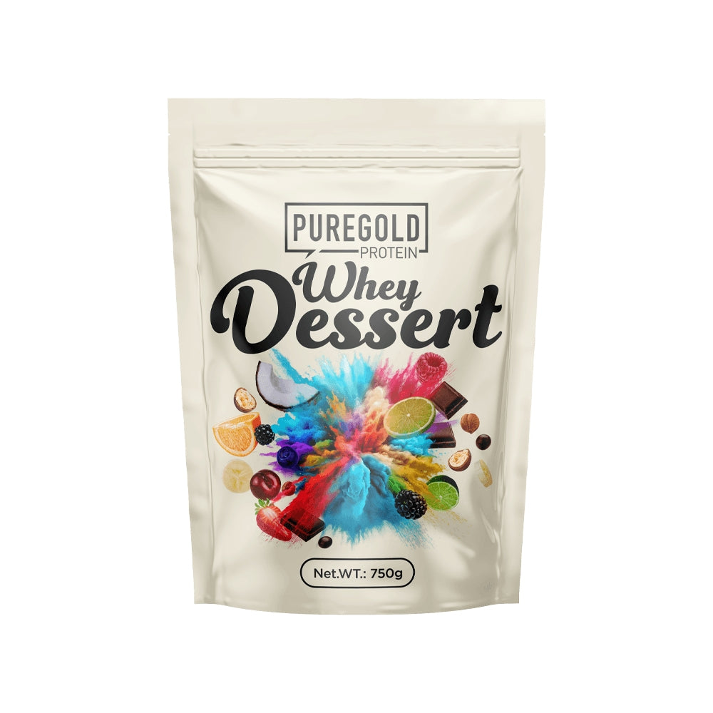 Pure Gold Protein Whey Dessert Protein Powder, 750g - Strawberry Yogurt (Exp 05/26)