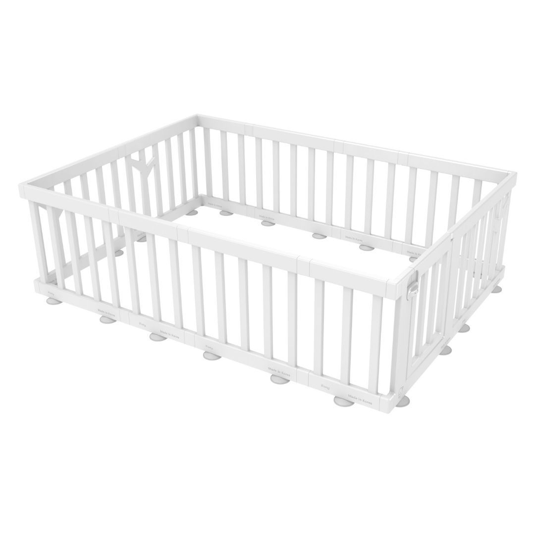 IFAM Birch Baby Play Yard w/ Door Set, 12pcs (207 x 147cm) - White