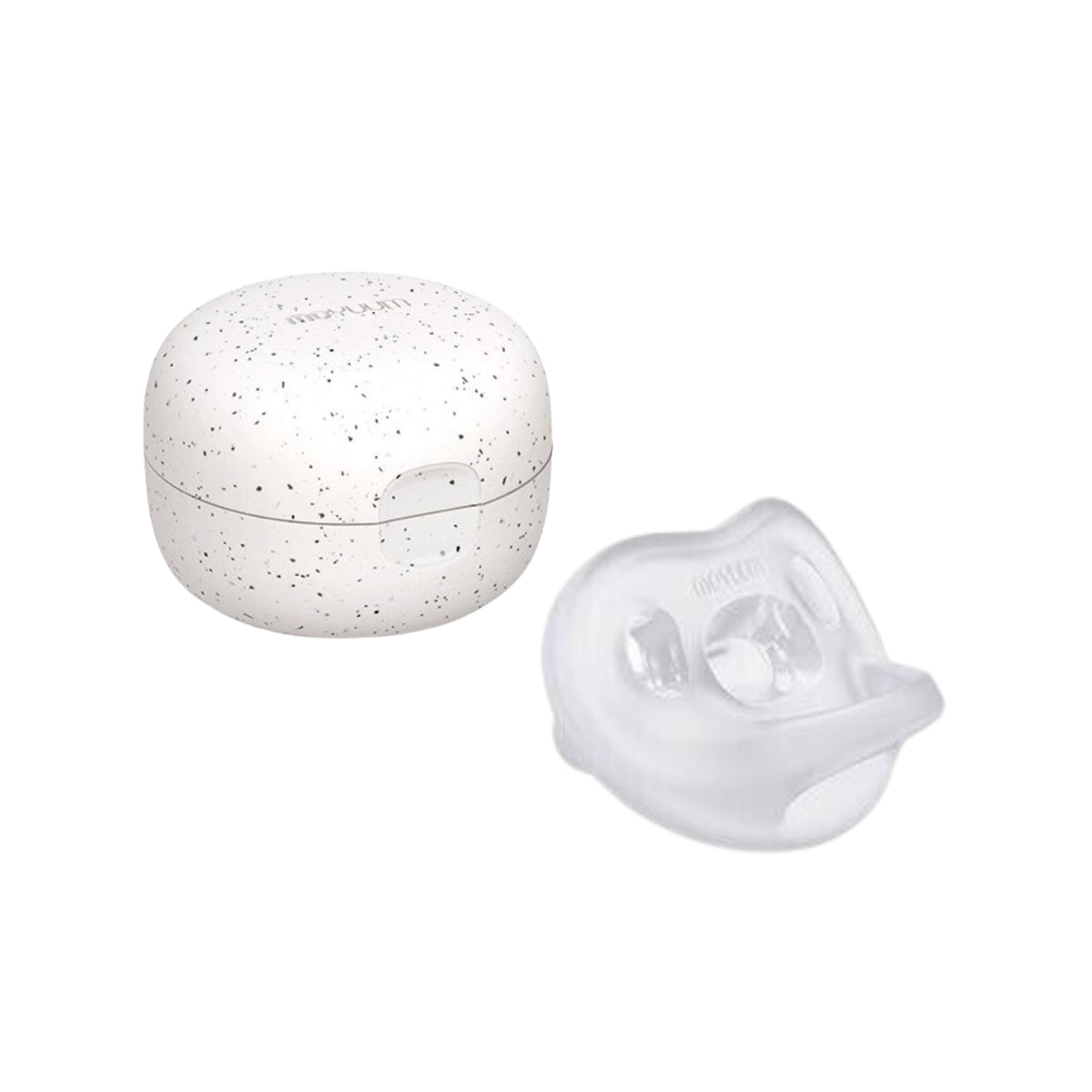 Moyuum All-Silicone Macaron Pacifier with Case, 3-6M (4 Colors) - Pupsik Singapore