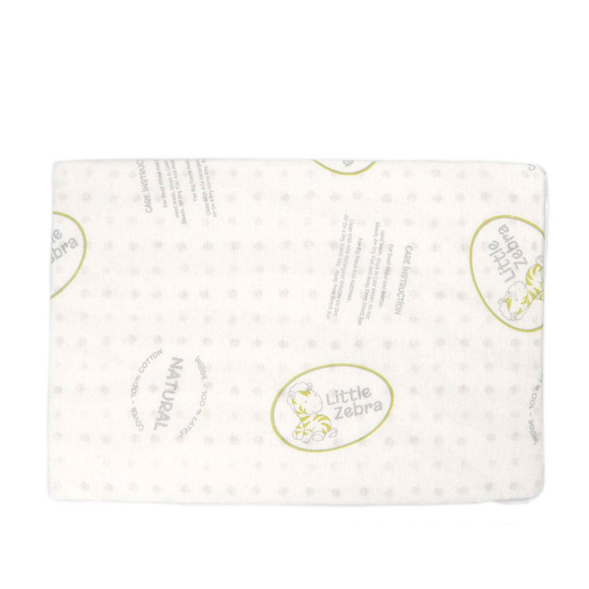 Little Zebra Newborn Baby Flat Latex Pillow (25 x 36 cm)