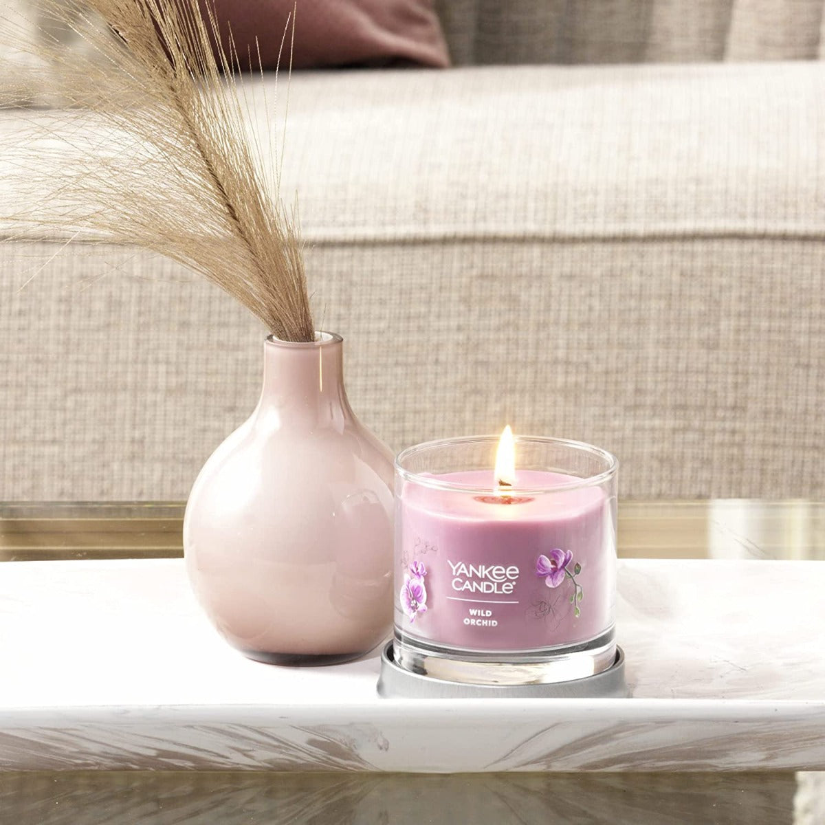 Yankee Candle Signature Small Tumbler Candle, 1- Wick (4.3oz) - Wild Orchid