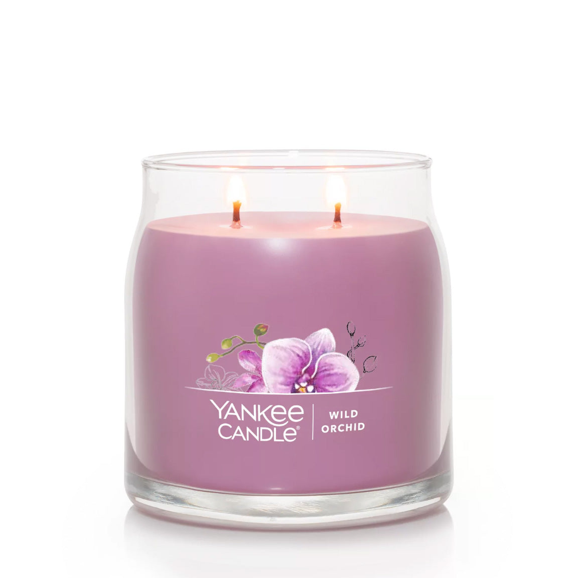 Yankee Candle Signature Medium Jar Candle, 2-wicks (13oz) - Wild Orchid