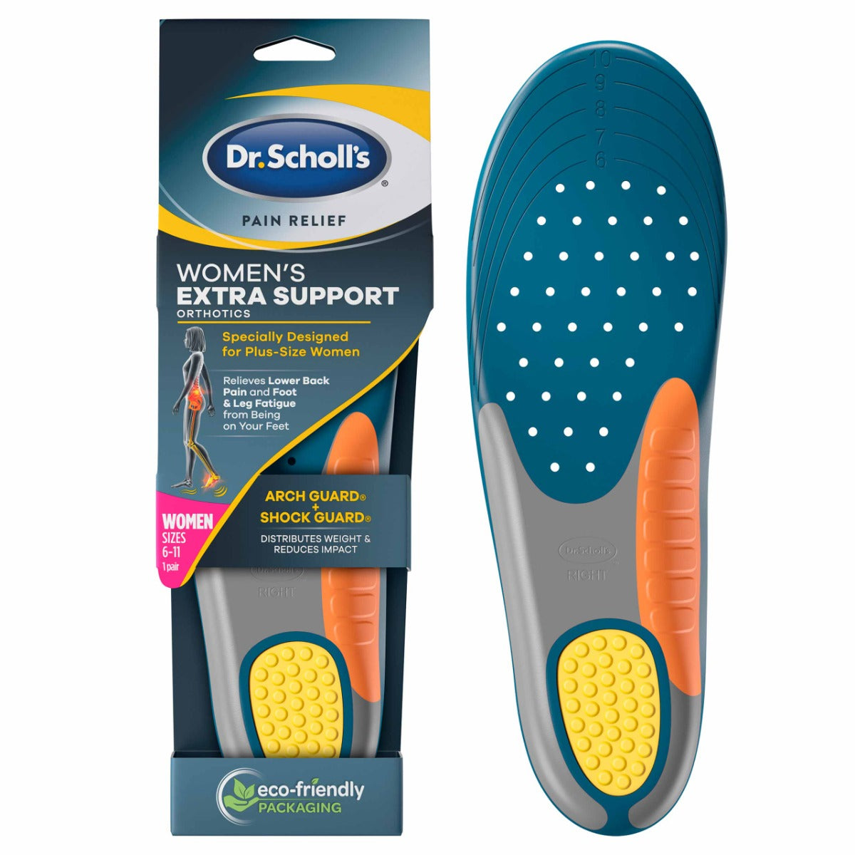 Dr Scholl's Pain Relief Extra Support Orthotics - Women's (US 6-11)