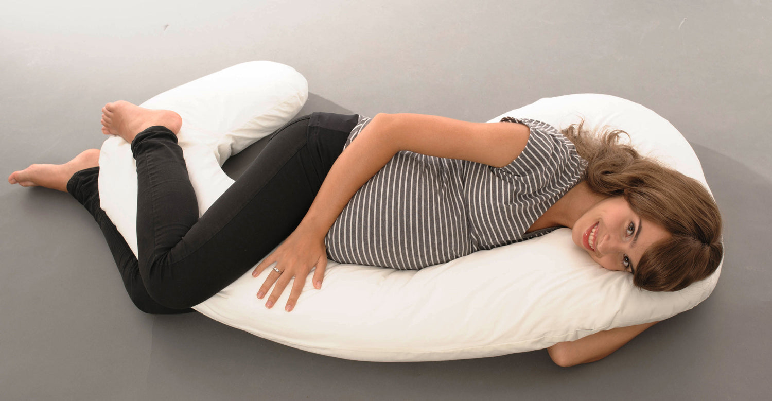 MPJ Wonderpillow 8-in-1 Maternity, Nursing Microfibre Pillow with Bamboo Cover (2 Designs)
