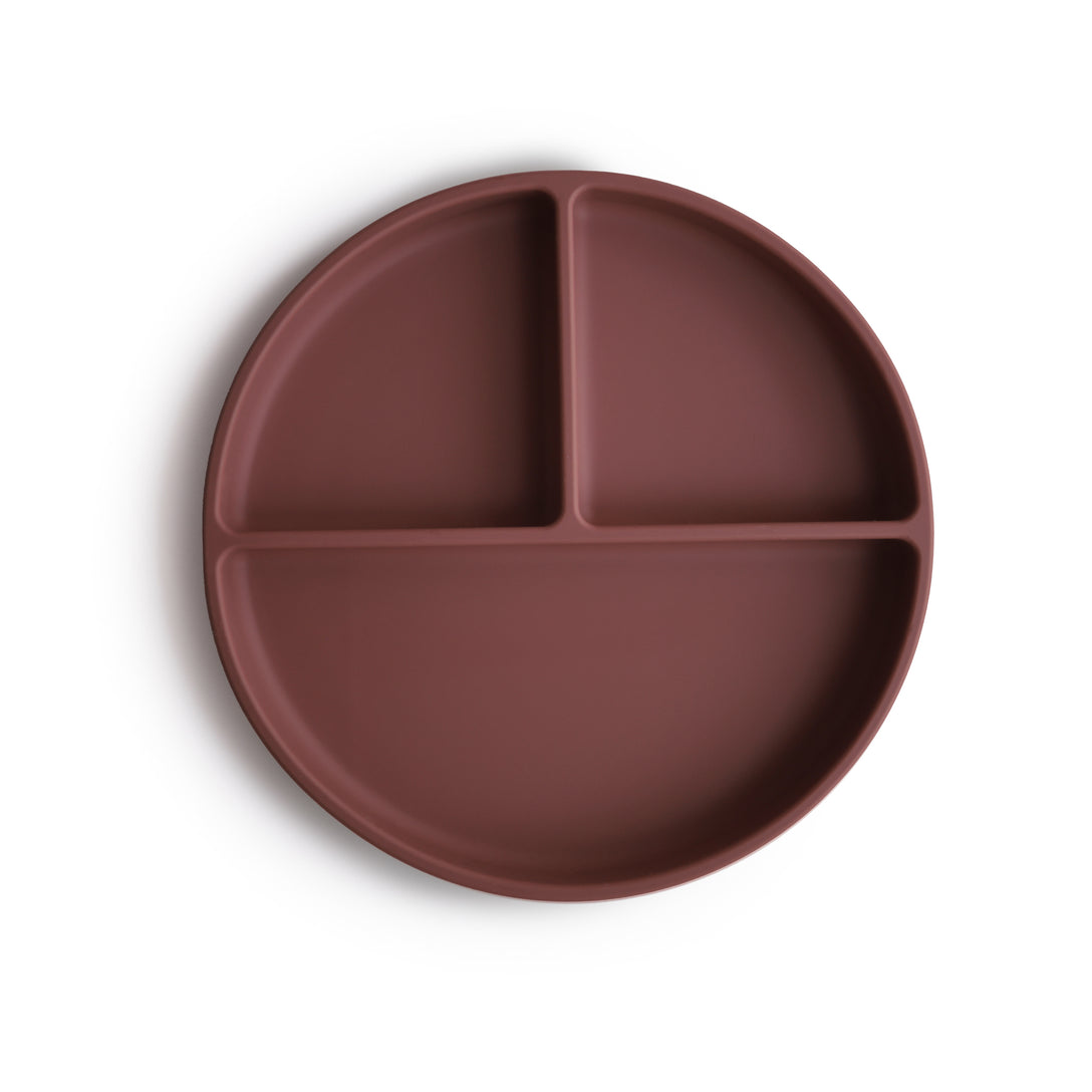 Mushie Silicone Suction Baby Plate (12 Colours) - Pupsik Singapore