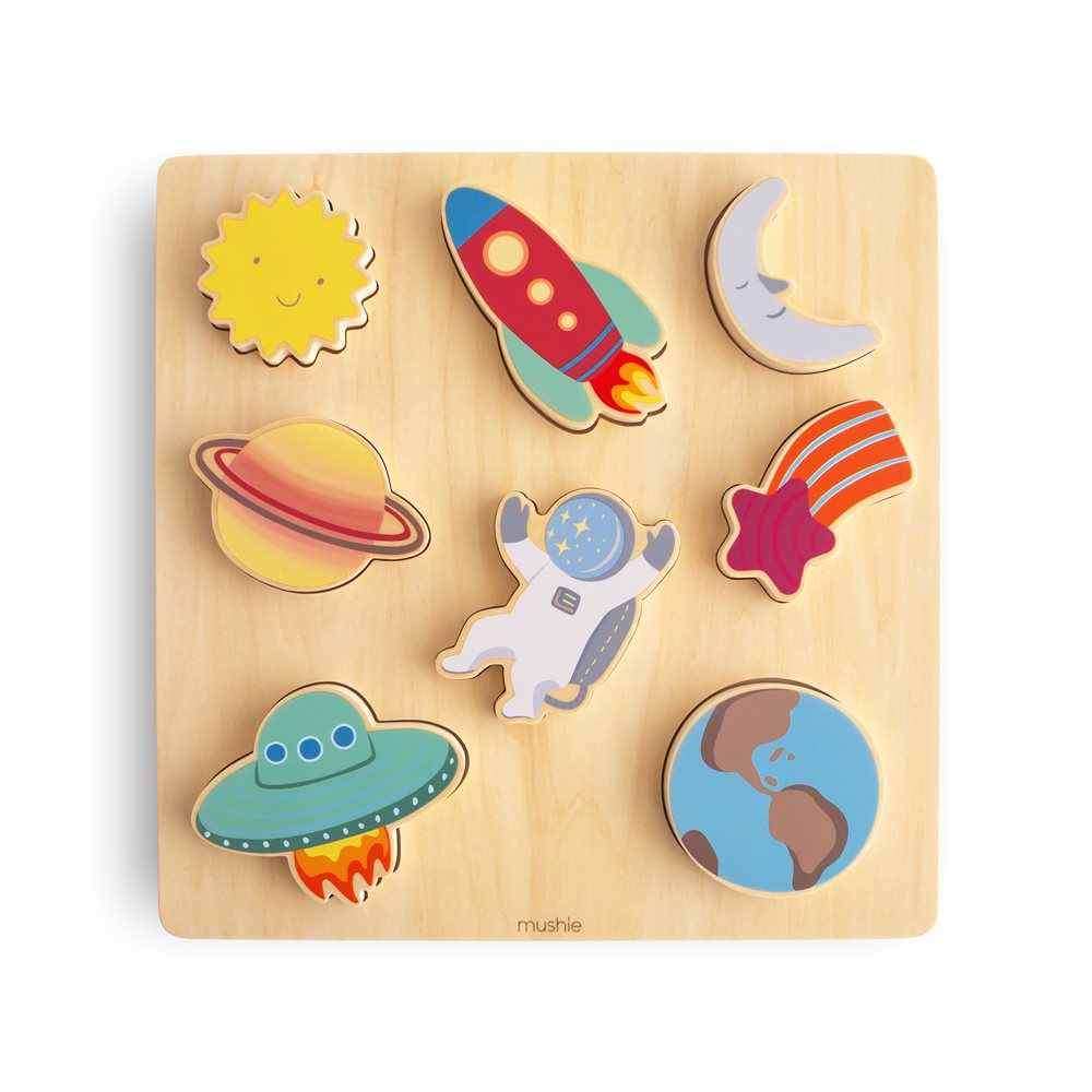 Mushie Wooden Puzzle (2 Designs)