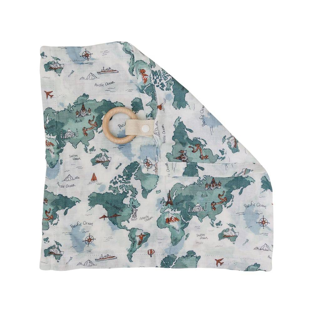 Bebe Au Lait Oh So Soft Muslin Teether Blanket (4 Designs)