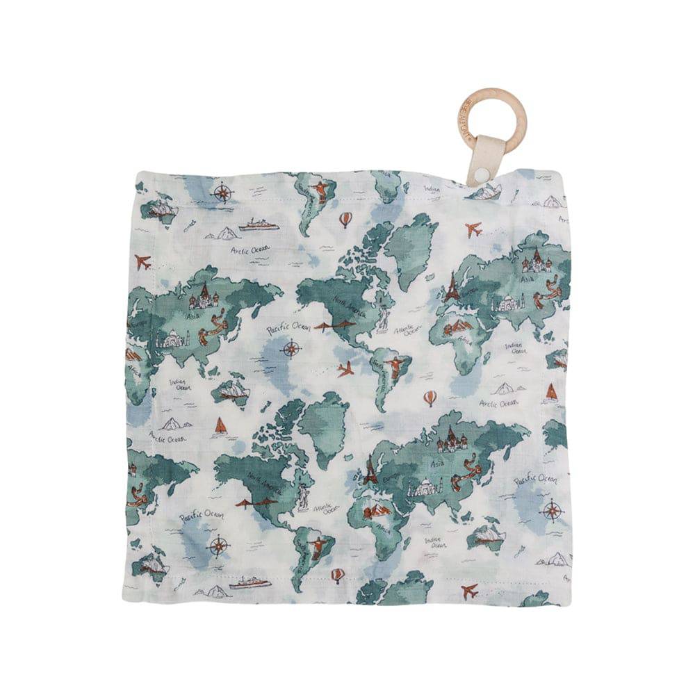 Bebe Au Lait Oh So Soft Muslin Teether Blanket (4 Designs) - Pupsik Singapore