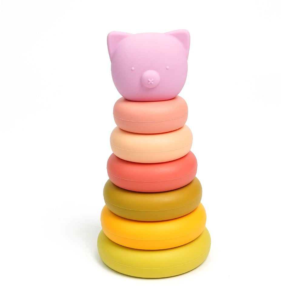 Biomom Silicone Animal Stacking Toy - Bear