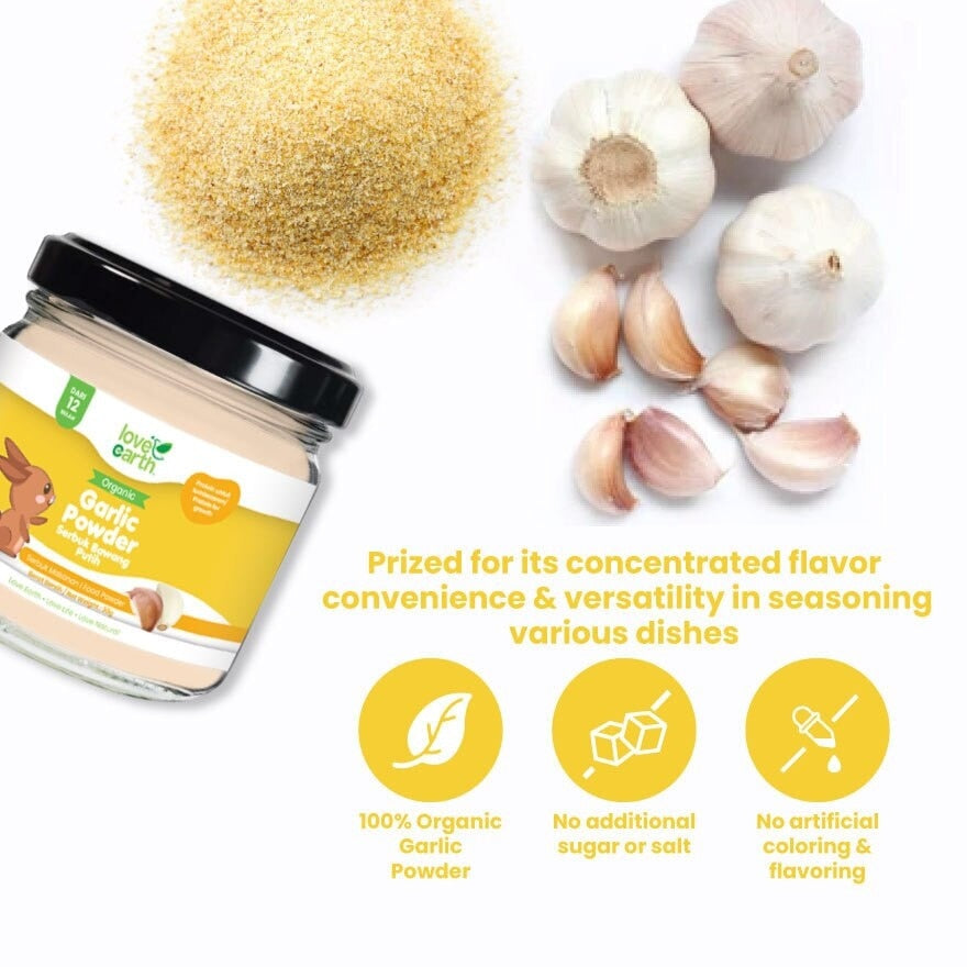 Love Earth Organic Garlic Baby Powder, 30g (Exp 11/26)