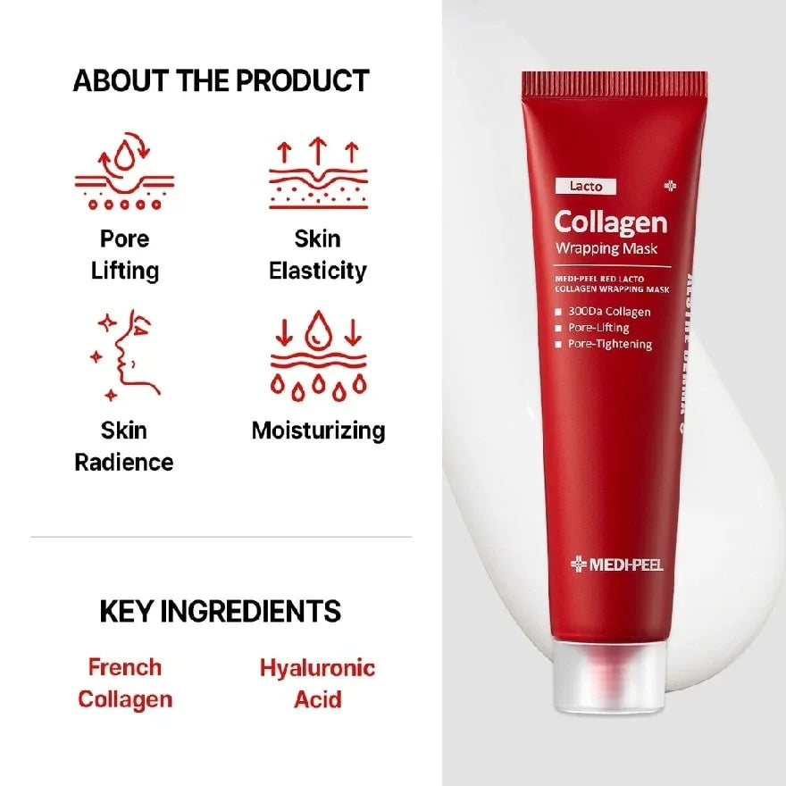 Medipeel Red Lacto Collagen Wrapping Mask, 70ml (Exp 07/27