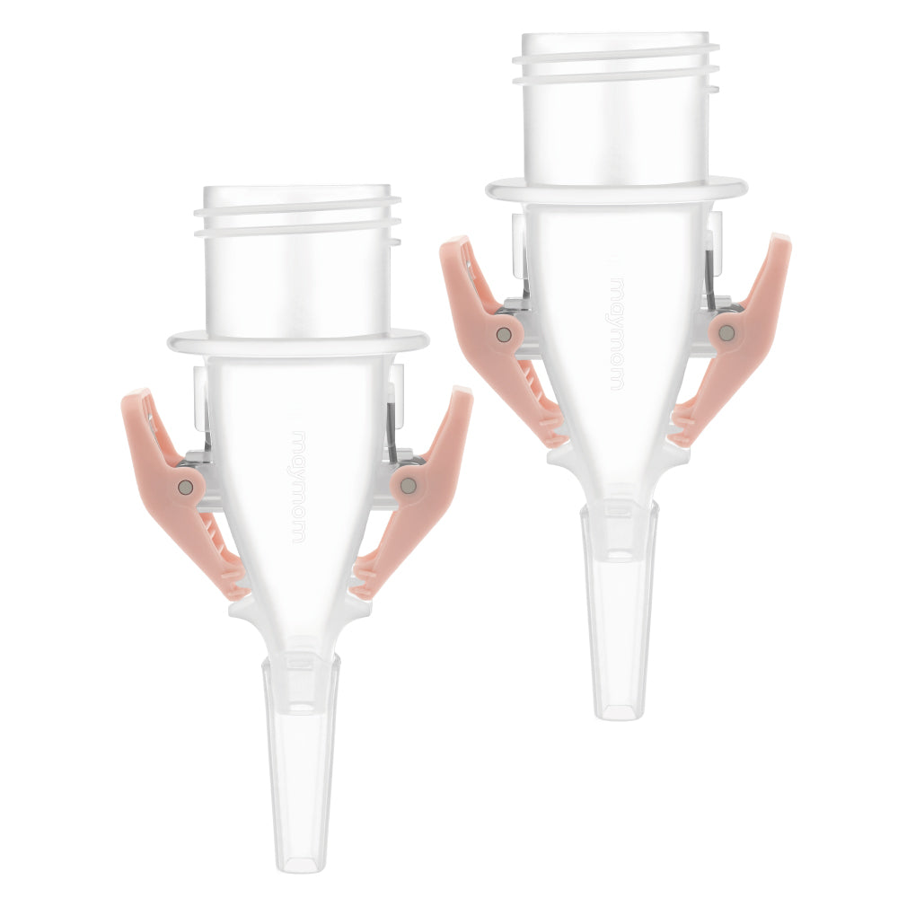Maymom Breastmilk Storage Bag Adapters for Narrow Neck Flange, 2pcs (3rd Gen)