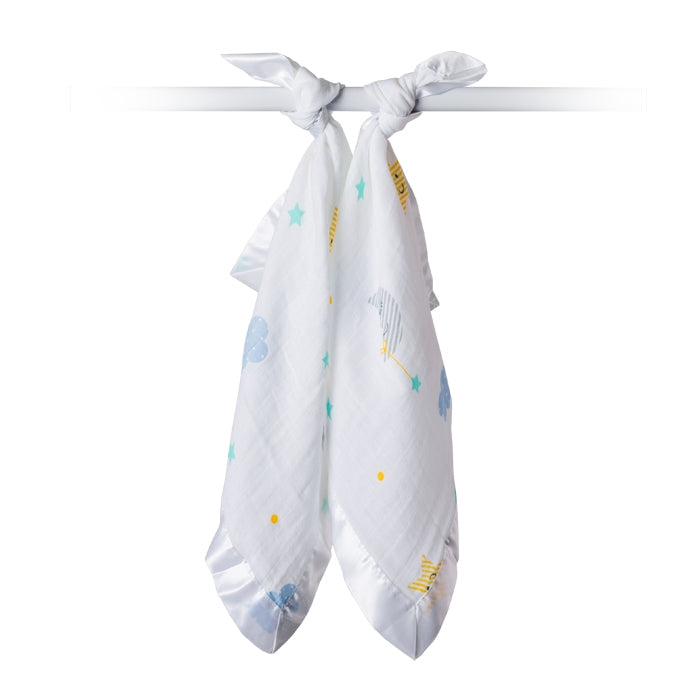 Lulujo Baby Muslin Security Blankets, 2pk (4 Designs) - Pupsik Singapore