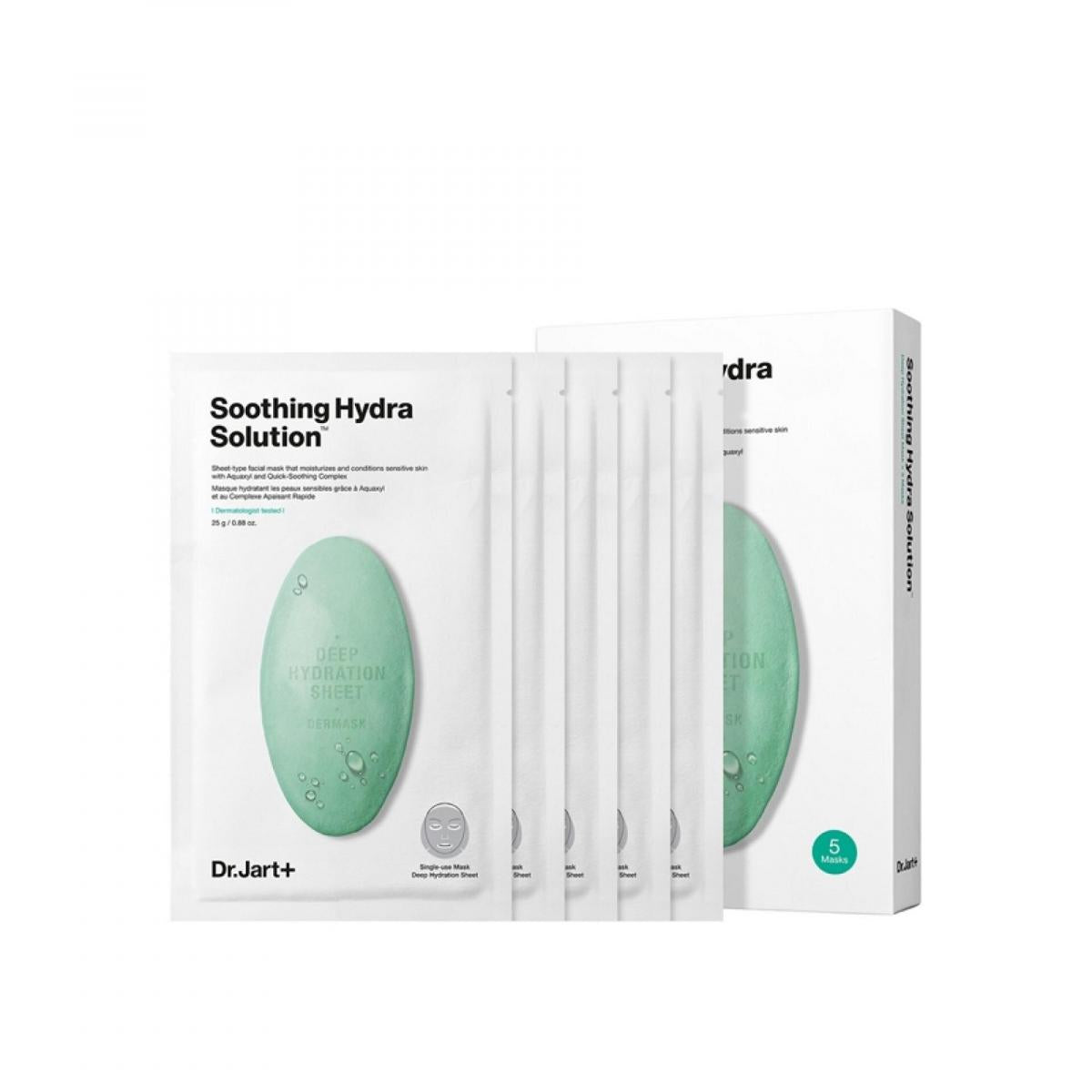 Dr. Jart+ Dermask Water Jet Soothing Hydra Solution Facial Mask, 5pcs (Exp 06/26)