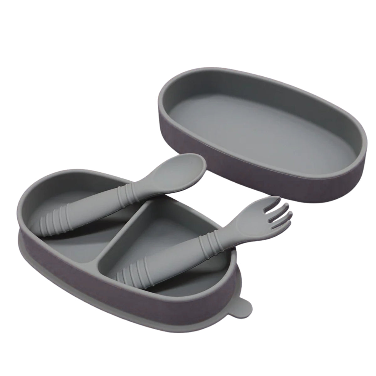 Biomom Baby Silicone Suction Bento Bowl & Utensil Set (7 Colours)