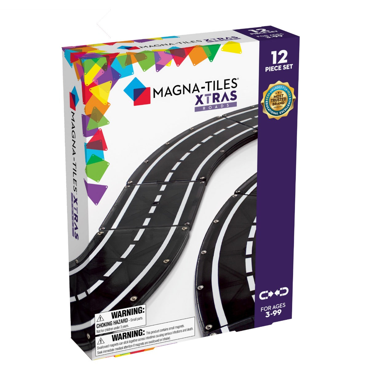 Magna-Tiles XTRA Roads 12-piece Set