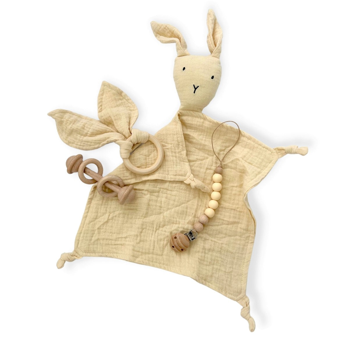 A, Apple Pie Playful Bunny Baby Gift Set (5 Colors) - Pupsik Singapore