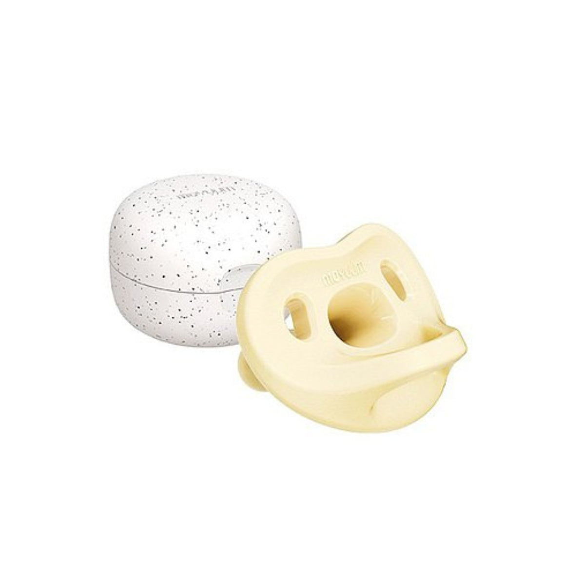 Moyuum All-Silicone Macaron Pacifier with Case, 3-6M (4 Colors) - Pupsik Singapore